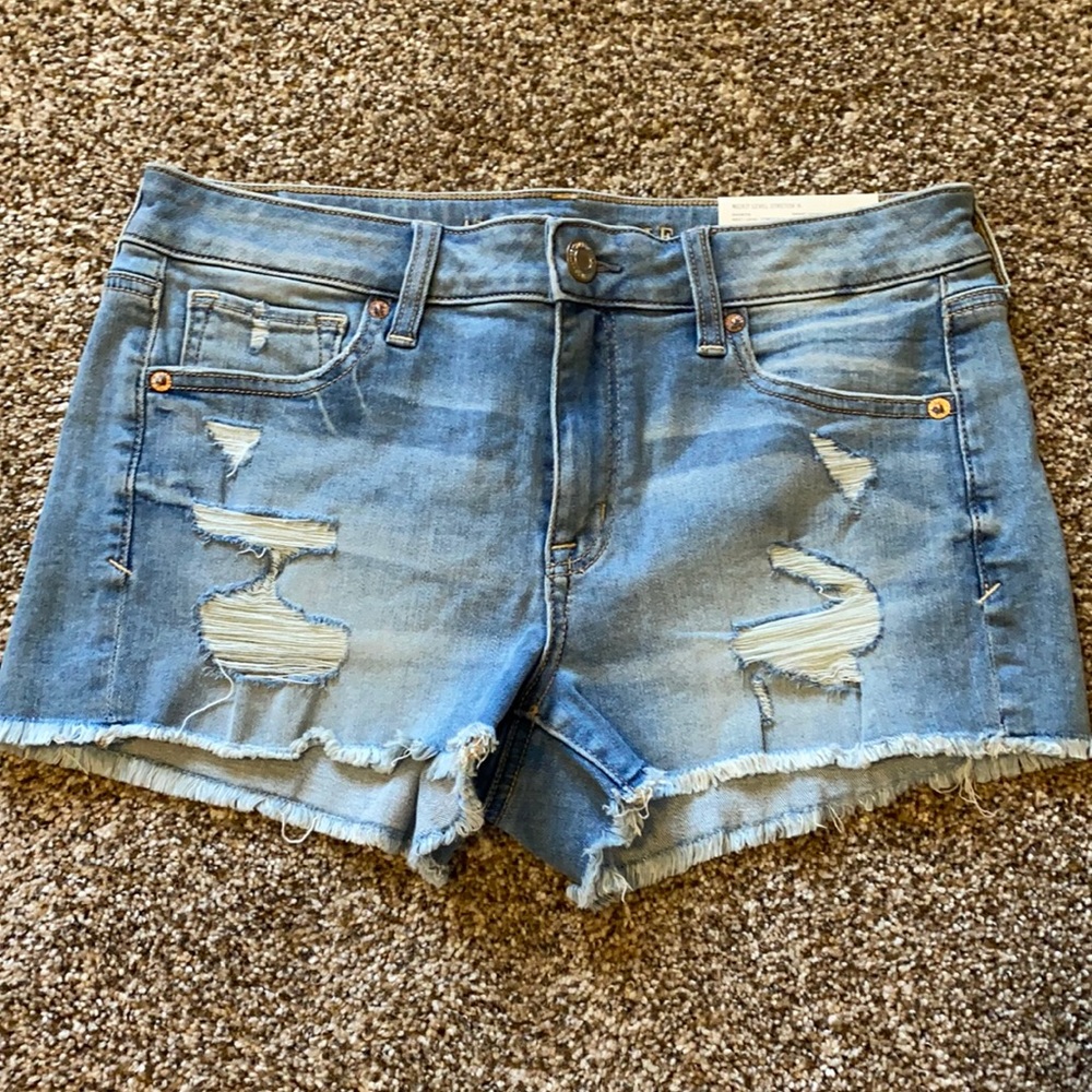 Distressed Jean Shorts